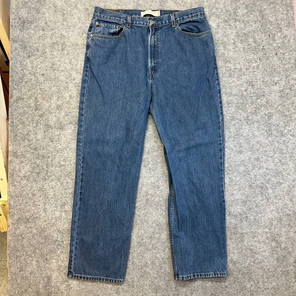 Lot of 3 Levi's 550 Relaxed Fit Jeans Mens 38x32 Blue Medium Wash Work Pants
